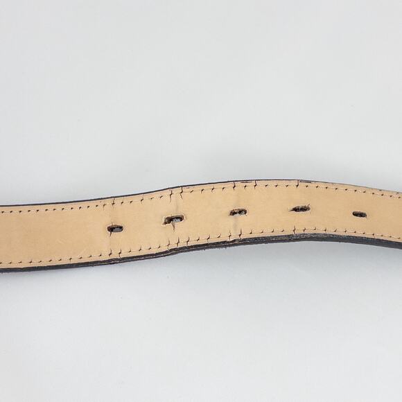 Gotcha Covered Black Leather Belt Large Crosses Concho Style Western Size Small - Picture 10 of 13